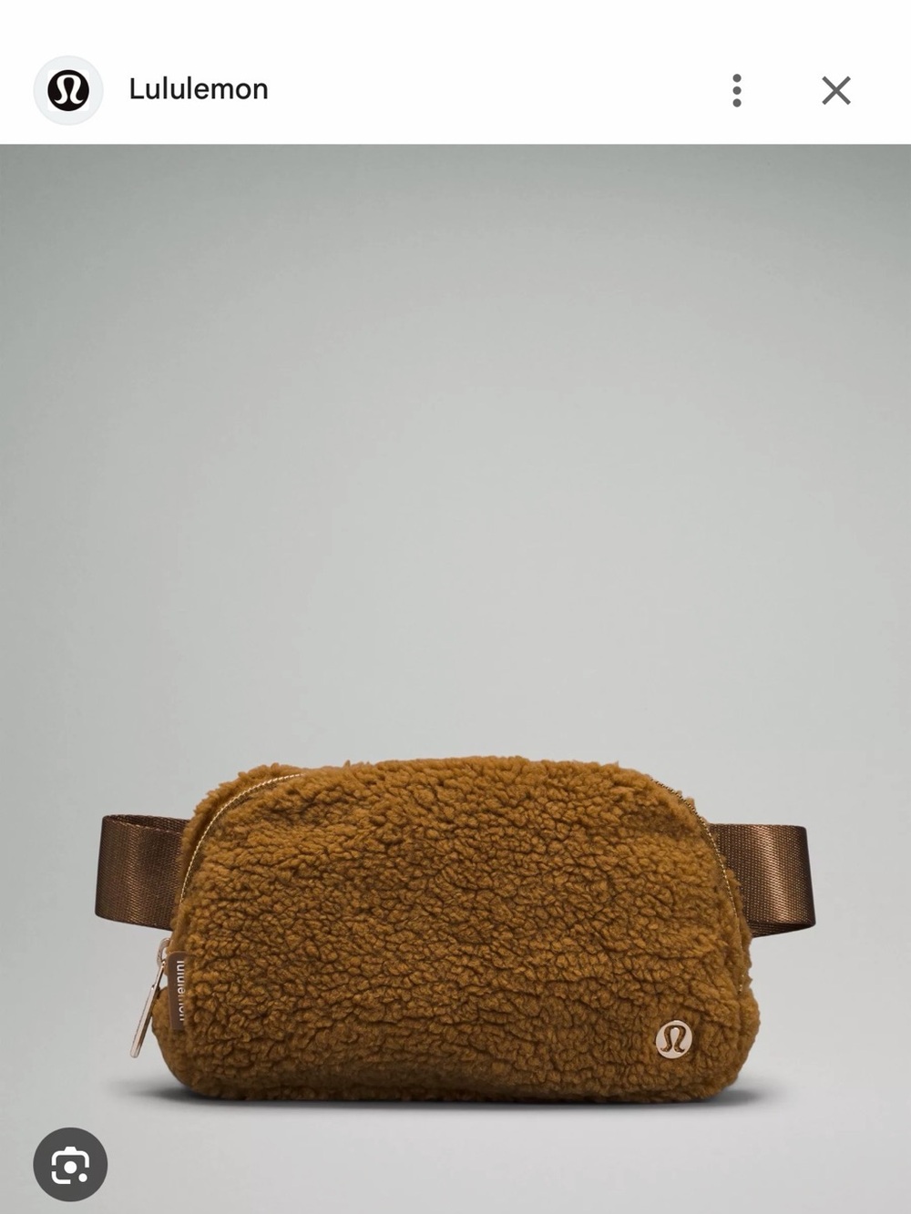 lululemon athletica Sherpa Mini Belt Bag in Chestnut Brown